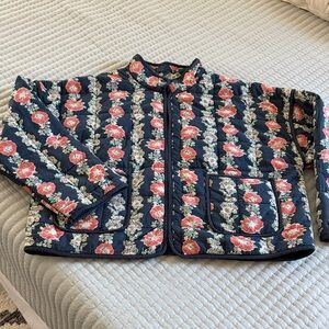 Free People Dark Floral Jacket
